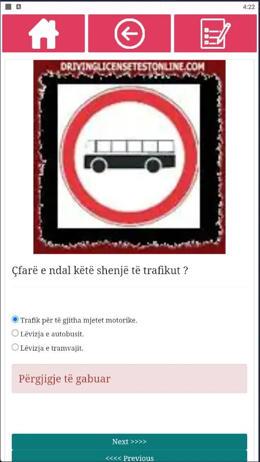 Testi Lejes Drejtimit Shqipëri screenshot